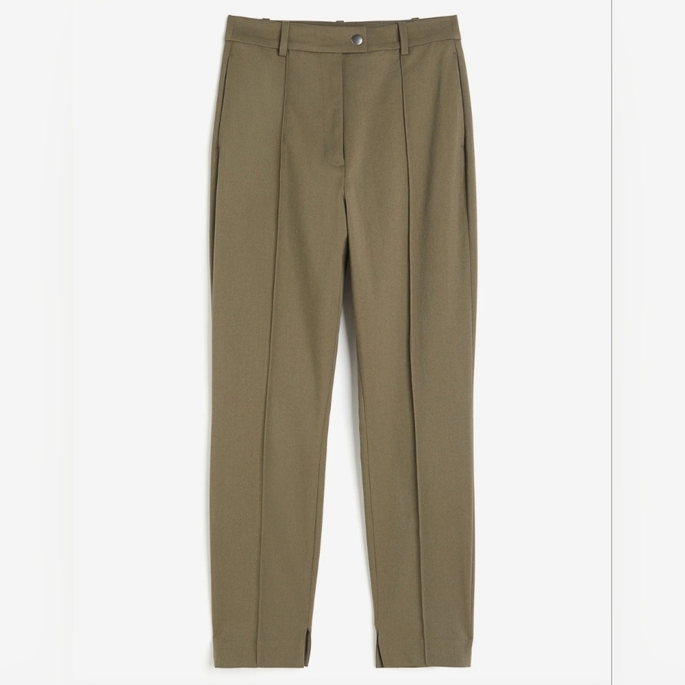 H&M | Women's Kaki Green Dress Pants, Size 6 - Picture 2 of 10